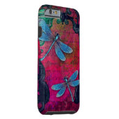 Vintage Dragonfly Collage French Script Decorative Case-Mate iPhone Case (Back/Right)