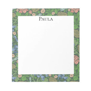 Vintage Dragonfly Flying in an English Garden Notepad