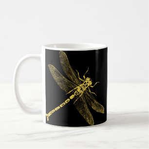 Vintage Dragonfly Illustration II Coffee Mug