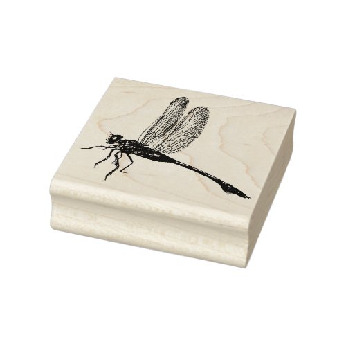 Vintage Dragonfly Insect Stamp for Crafts Journals