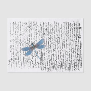 Vintage Dragonfly letter decoupage Tissue Paper