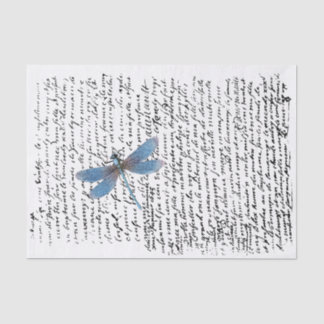 Vintage Dragonfly letter decoupage Tissue Paper