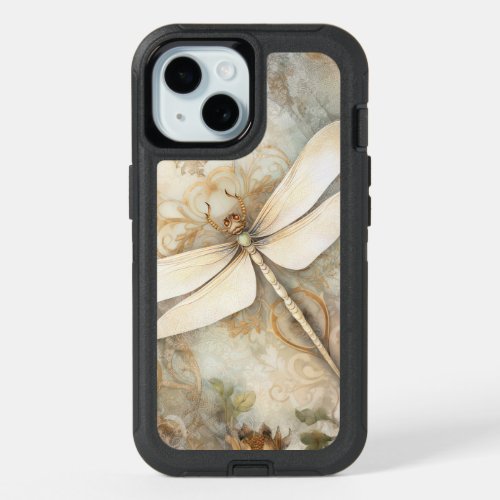 Vintage Dragonfly iPhone 15 Case