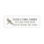 Vintage Dragonfly Personalized Return Address Label