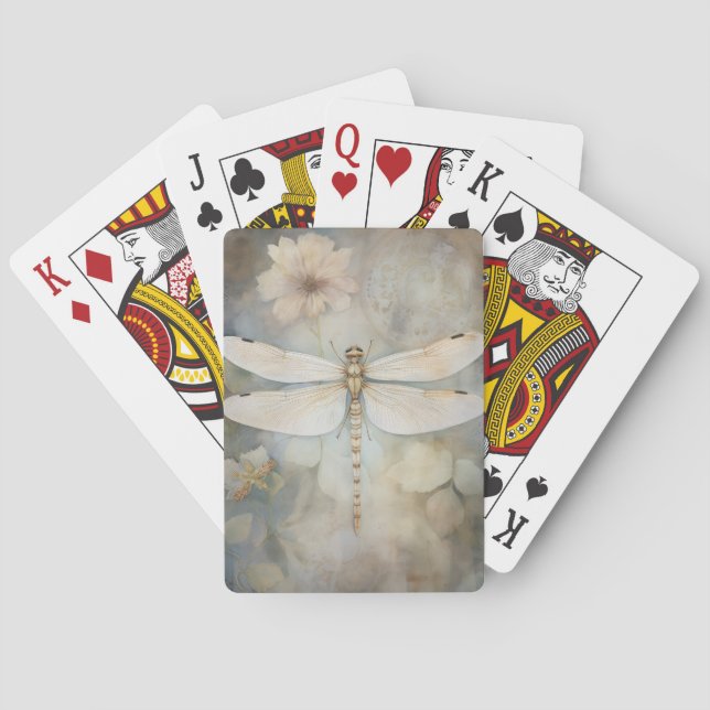 Vintage Dragonfly Poker Cards (Back)