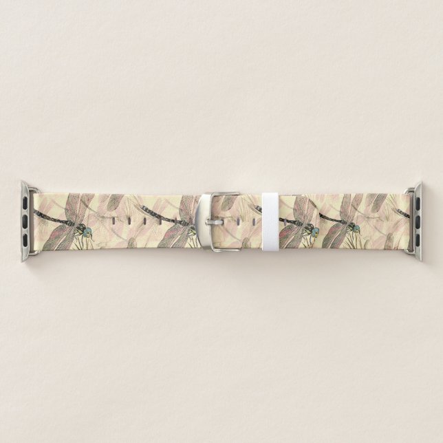Vintage Dragonfly Print  Apple Watch Band (Band)