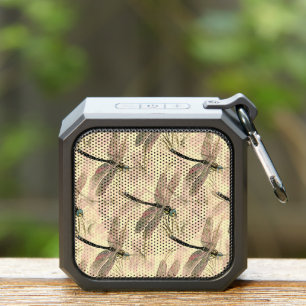 Vintage Dragonfly Print Bluetooth Speaker