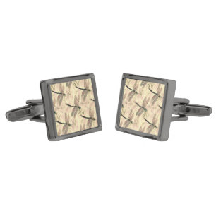 Vintage Dragonfly Print Cufflinks
