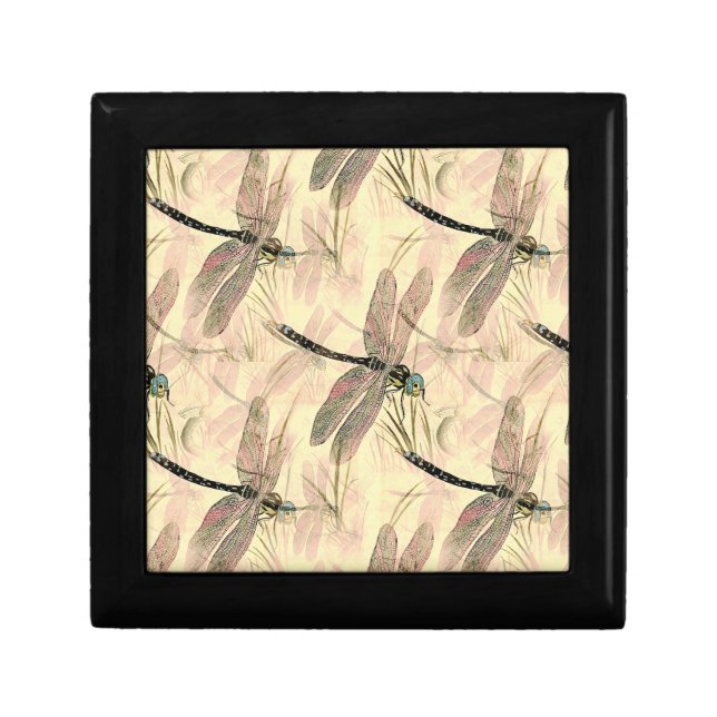 Vintage Dragonfly Print  Gift Box (Front)
