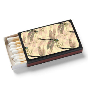 Vintage Dragonfly Print  Matchboxes