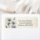 Vintage Dragonfly Wildflower Parchment