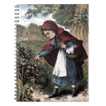 Vintage Drawing: Little Red Ridinghood