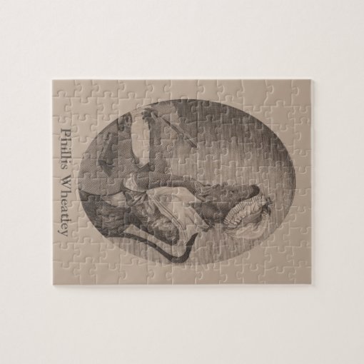 Vintage Drawing of Poet Phillis Wheatley Jigsaw Puzzle | Zazzle