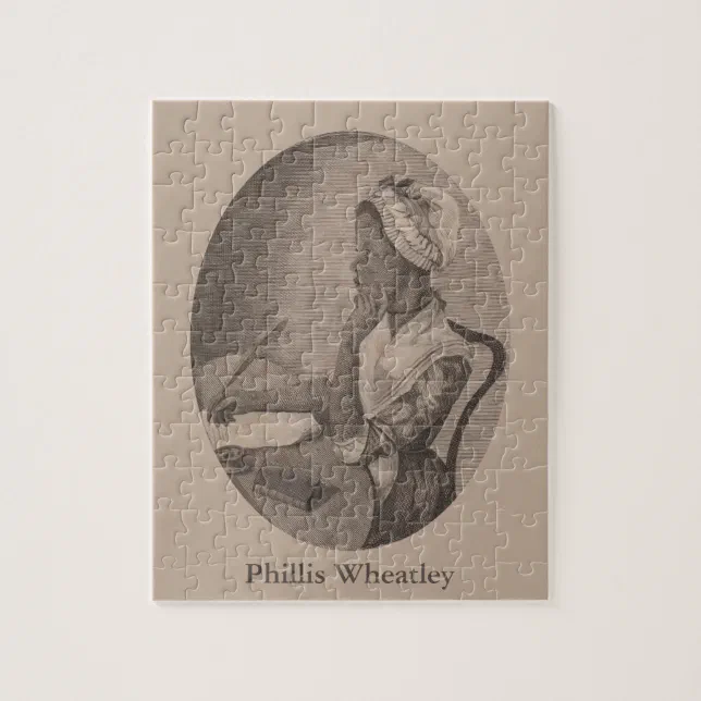 Vintage Drawing of Poet Phillis Wheatley Jigsaw Puzzle | Zazzle