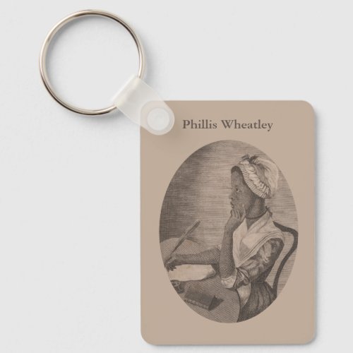 Vintage Drawing of Poet Phillis Wheatley Keychain
