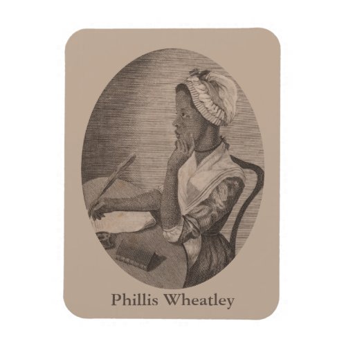 Vintage Drawing of Poet Phillis Wheatley Magnet
