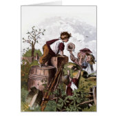 Vintage Drawing: Playing Children (Front)