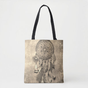 Vintage Dreamcatcher Boho Style Tote Bag