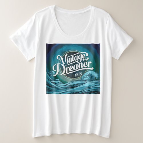 Vintage Dreamer Paris  Plus Size T_Shirt