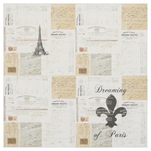 Vintage Dreaming of Parise French Fabric