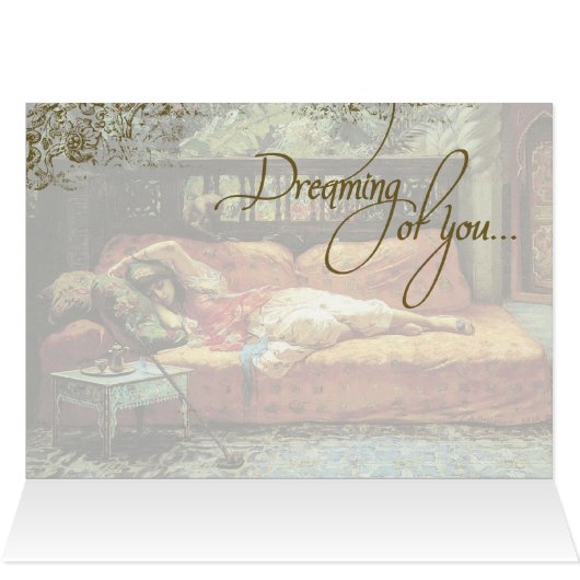 Vintage Dreaming Of You Card (Inside Horizontal (Top))