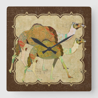 Vintage Dreamy Camels Clock