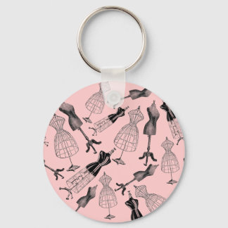 Vintage Dress Forms Keychain
