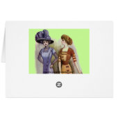 Vintage Dresses Cards (Back Horizontal)