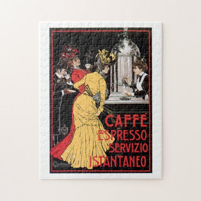 Vintage Drink Coffee Espresso Jigsaw Puzzle (Vertical)