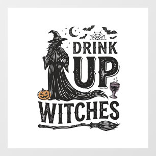 Vintage Drink Up Witches Halloween Shirt Design_1 Floor Decals