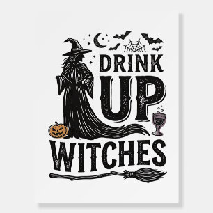 Vintage Drink Up Witches Halloween Shirt Design_1 Foam Board