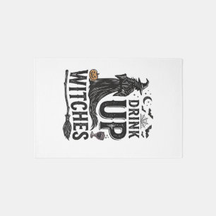 Vintage Drink Up Witches Halloween Shirt Design_1 Rug