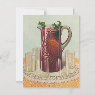 Vintage Drinks and Beverages, Pitcher of Sangria