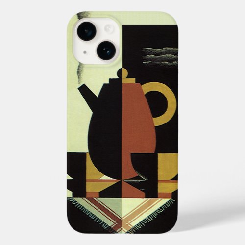Vintage Drinks Beverages Coffee Pot with Cups Case_Mate iPhone 14 Case