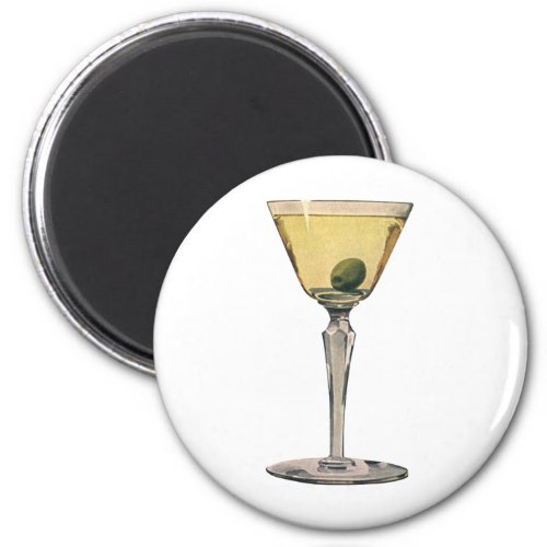 Vintage Drinks Beverages Martini Olive Cocktail Magnet