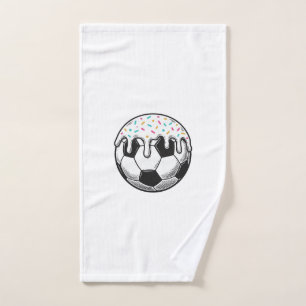 Vintage Dripping Icing Soccer Ball Shirt (2)_1 Hand Towel