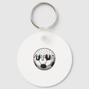 Vintage Dripping Icing Soccer Ball Shirt (2)_1 Keychain