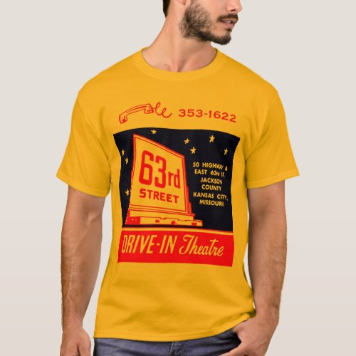 Vintage Drive_In 63rd Street Illustration Ad T_Shirt