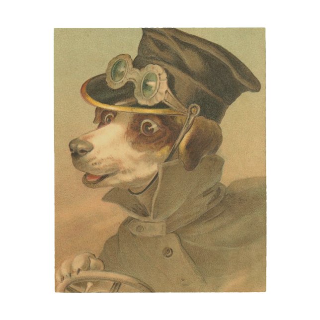 Vintage Driving Dog Print (Front)