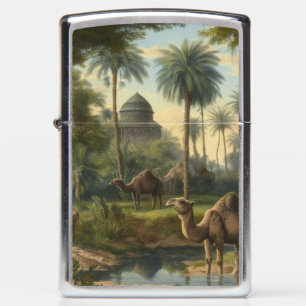 Vintage Dromedary Camel Desert Expedition  Zippo Lighter