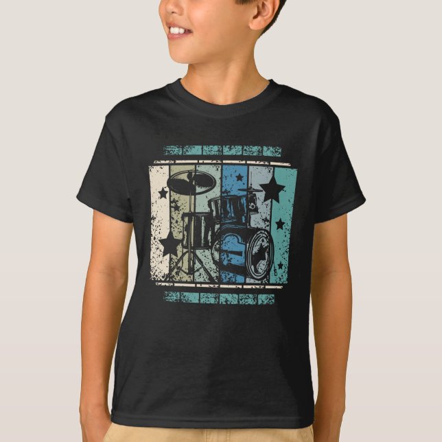 Vintage Drums T-Shirt (Front)