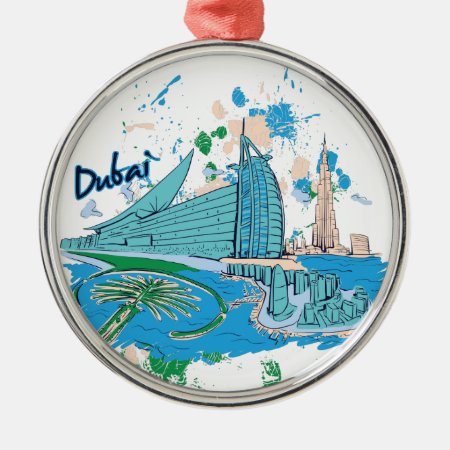 Vintage Dubai Us E Design Metal Ornament