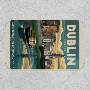 Vintage Dublin city, Ireland republic travel gifts Patch