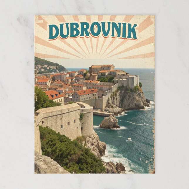Vintage Dubrovnik Medieval Charm Postcard (Creator Uploaded)
