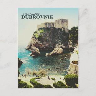 Vintage Dubrovnik Postcard - Alt Back Design
