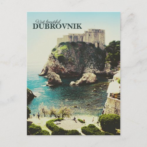 Vintage Dubrovnik Postcard _ Alt Back Design
