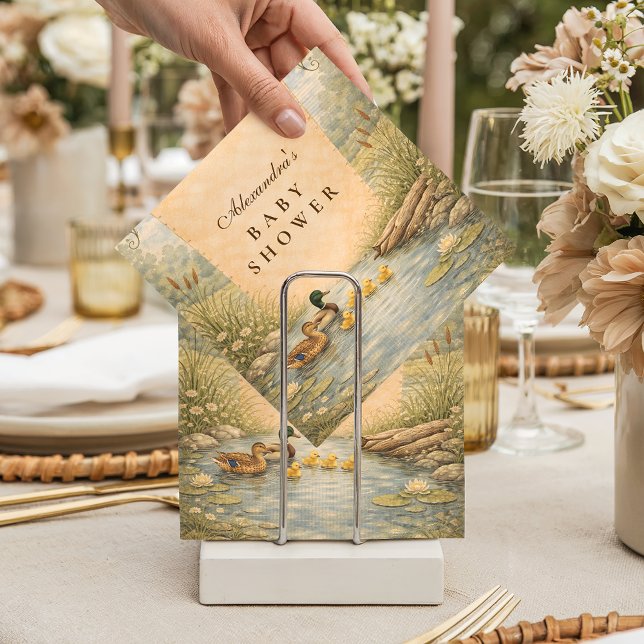 Vintage Duck Baby Shower Napkins (Creator Uploaded)