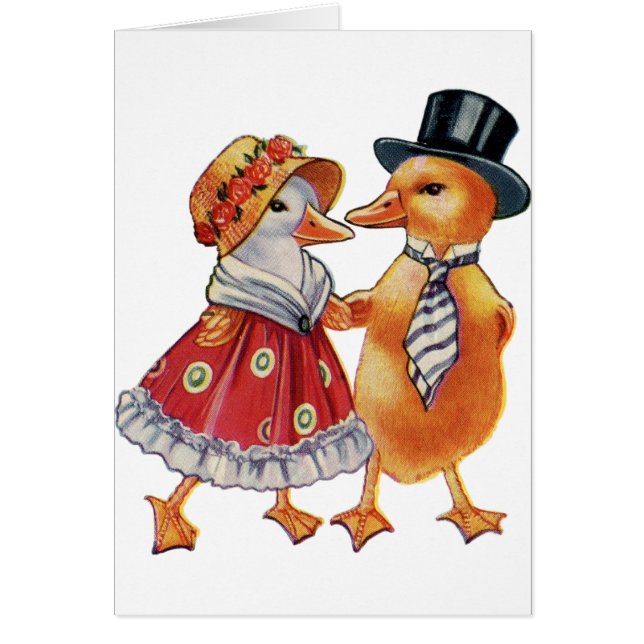 Vintage Duck Couple Cards (Front)