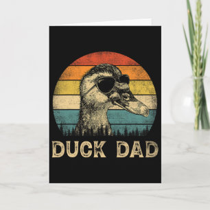 Vintage Duck Dad Duck Lovers Daddy Father&# s Day Card
