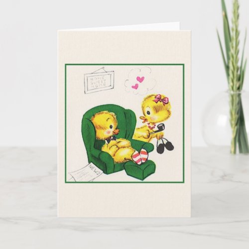 Vintage Duck Dad Fathers Day Greeting Card